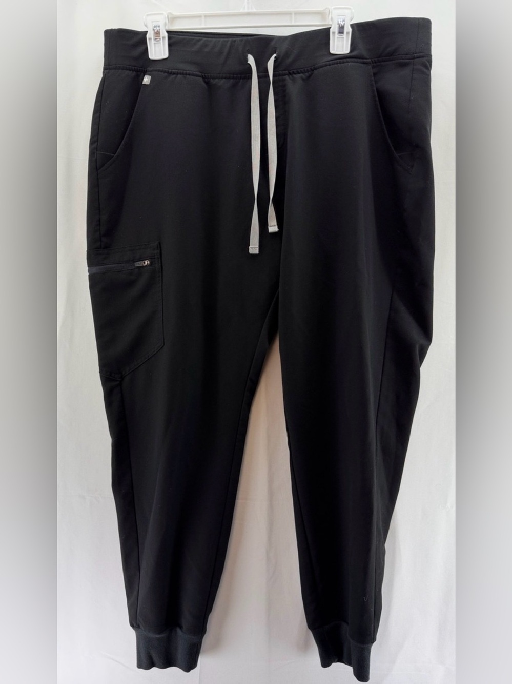 Figs Women’s Black Zamora High Waist Scrub Jogger Pants Size XL
